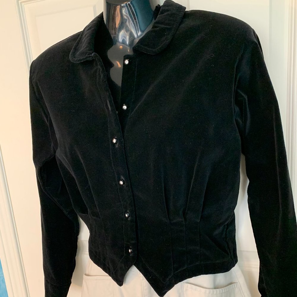 Fitted cotton velvet jacket - Size S